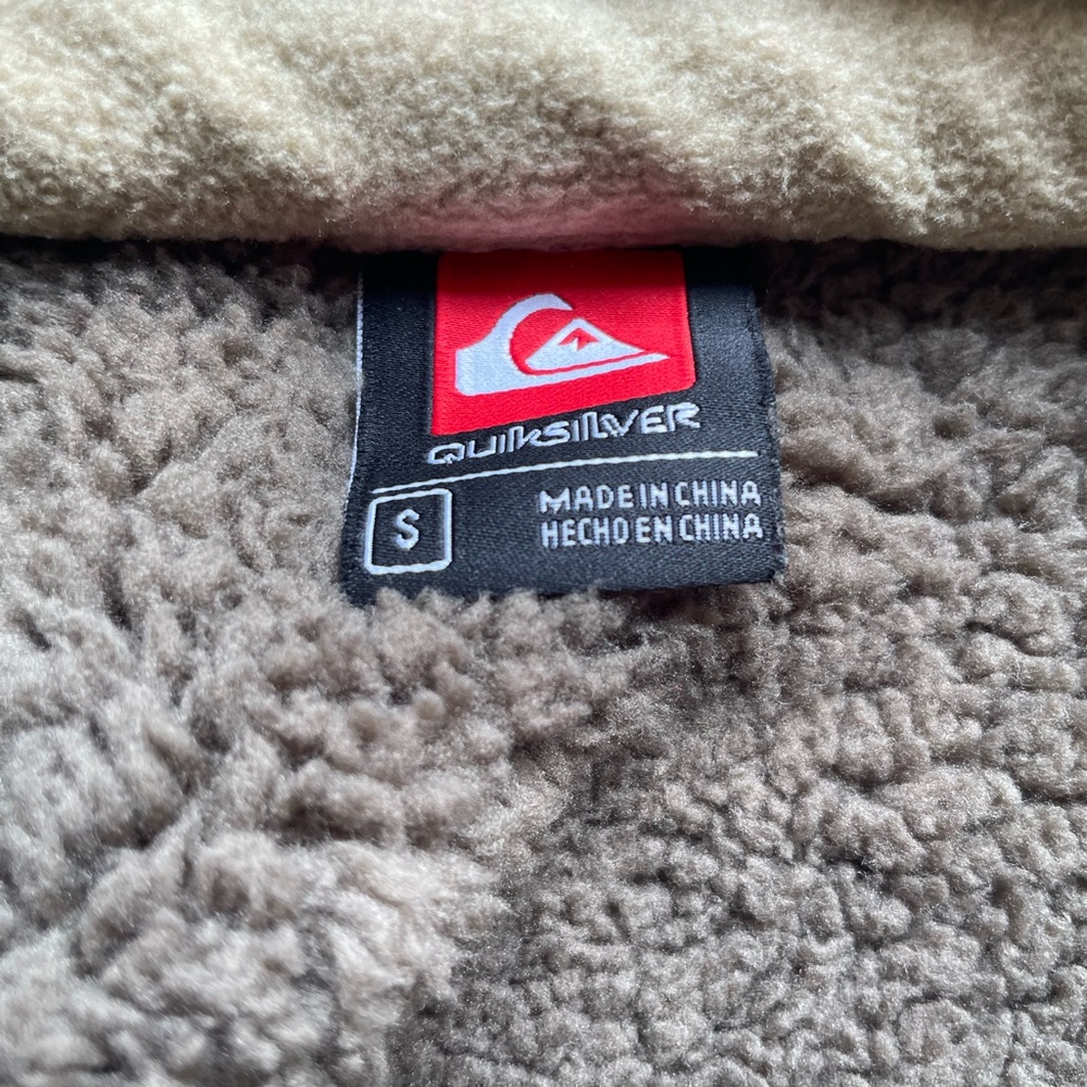 Quiksilver Tan Fleece Jacket - Picture 3 of 4